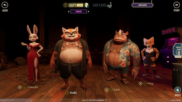 Игра Liar's Bar, скриншот