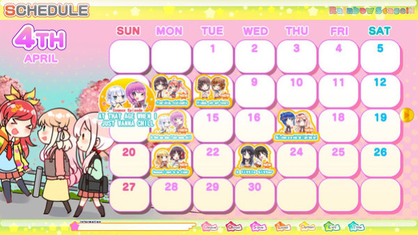Игра Lilycle Rainbow Stage!!!, скриншот