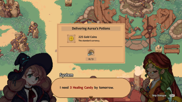 Игра Little Witch in the Woods, скриншот