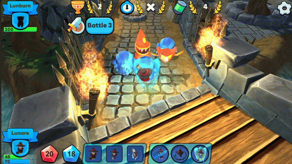 Игра Little Witches vs Monsters, скриншот