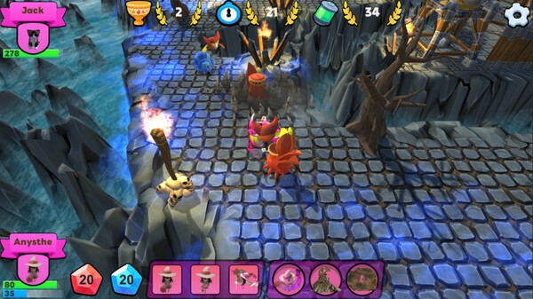 Игра Little Witches vs Monsters, скриншот