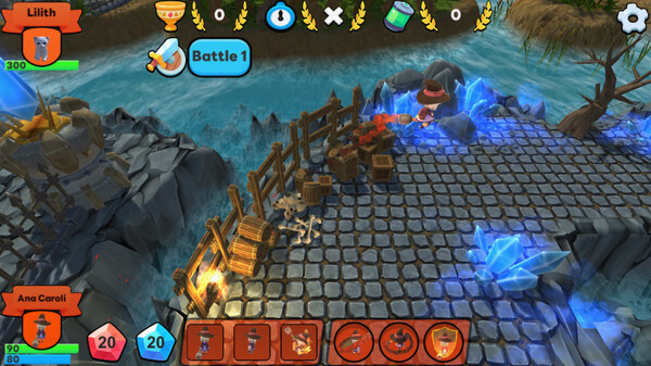 Игра Little Witches vs Monsters, скриншот