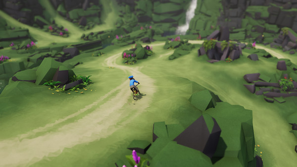Игра Lonely Mountains: Downhill - Eldfjall Island, скриншот