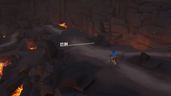 Игра Lonely Mountains: Downhill - Eldfjall Island, скриншот