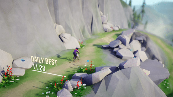 Игра Lonely Mountains: Downhill, скриншот