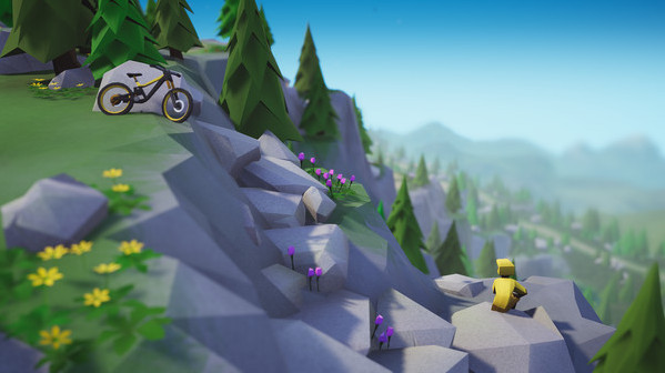 Игра Lonely Mountains: Downhill, скриншот