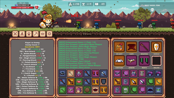 Игра Loot of Idle, скриншот