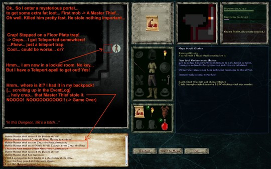 Игра Lord of the Dark Castle, скриншот