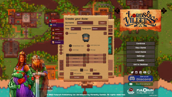 Игра Lords and Villeins, скриншот
