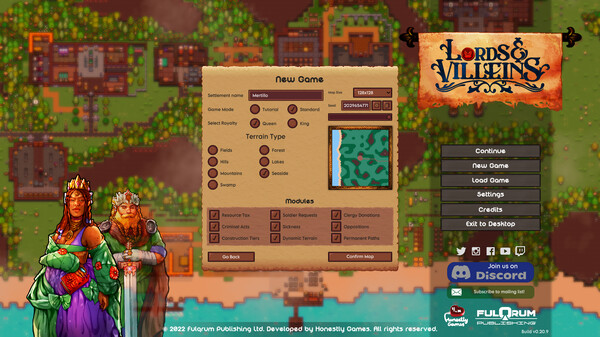 Игра Lords and Villeins, скриншот