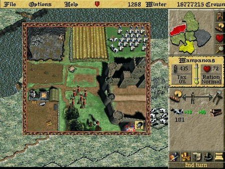 Игра Lords of the Realm II, скриншот