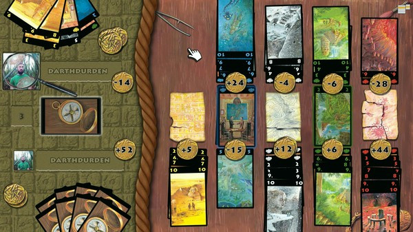 Игра Lost Cities, скриншот