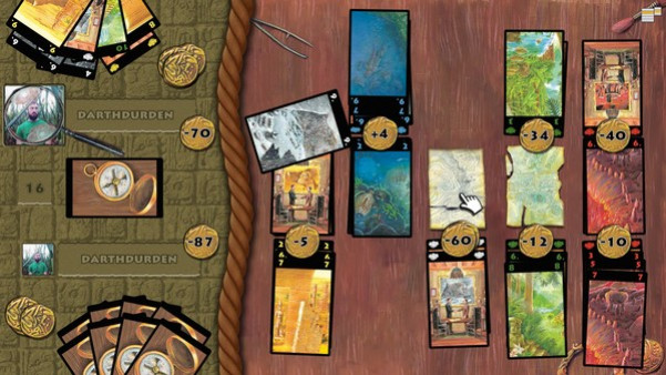 Игра Lost Cities, скриншот