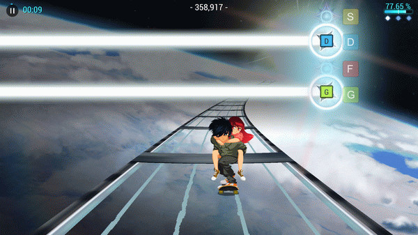 Игра Lost in Harmony, скриншот