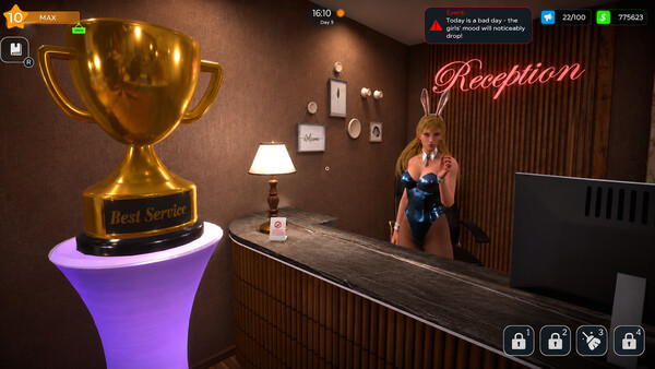 Игра LOVE Hotel Simulator 🏩, скриншот