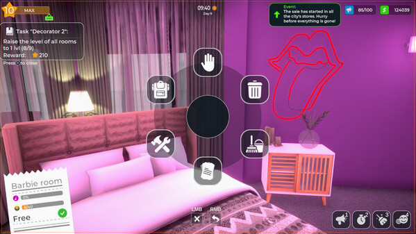 Игра LOVE Hotel Simulator 🏩, скриншот