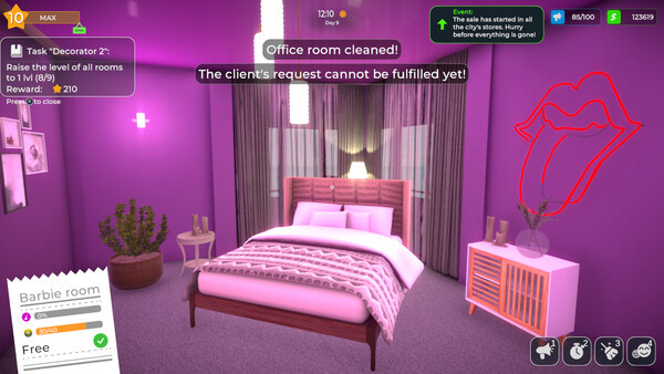 Игра LOVE Hotel Simulator 🏩, скриншот