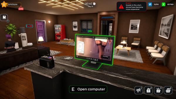 Игра LOVE Hotel Simulator 🏩, скриншот