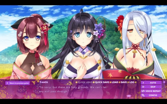 Игра LoveKami -Healing Harem-, скриншот