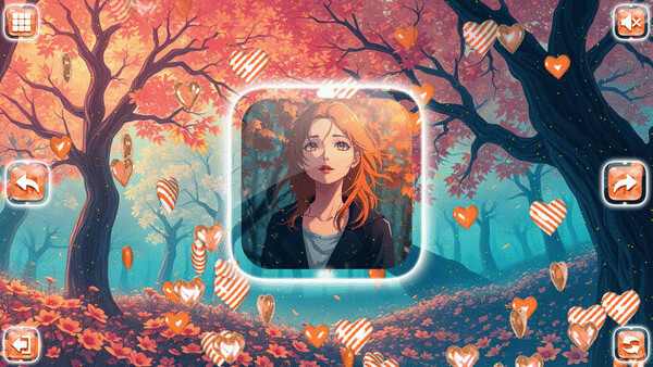 Игра Lovely Anime Puzzle: Autumn, скриншот