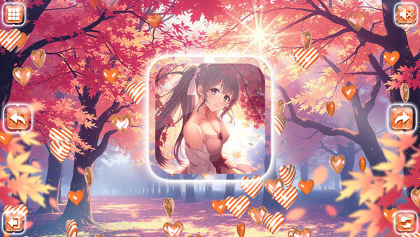 Игра Lovely Anime Puzzle: Autumn, скриншот