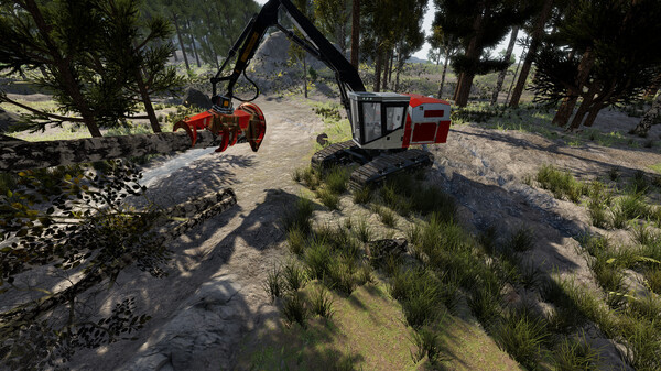 Игра Lumberjack Simulator - Tracked feller, скриншот