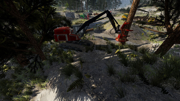 Игра Lumberjack Simulator - Tracked feller, скриншот