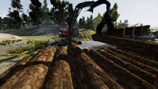 Игра Lumberjack Simulator - Tracked loader, скриншот