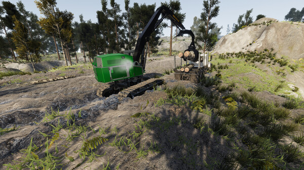 Игра Lumberjack Simulator - Tracked loader, скриншот