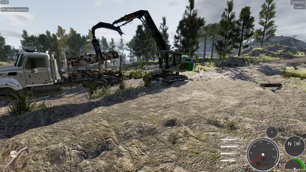 Игра Lumberjack Simulator - Tracked loader, скриншот
