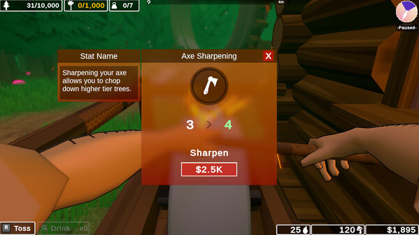 Игра Lumberjacked, скриншот