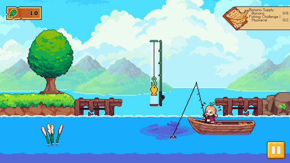 Игра Luna's Fishing Garden, скриншот