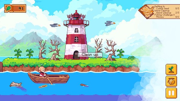 Игра Luna's Fishing Garden, скриншот