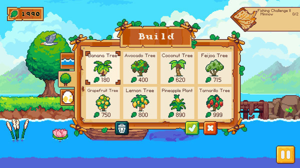 Игра Luna's Fishing Garden, скриншот