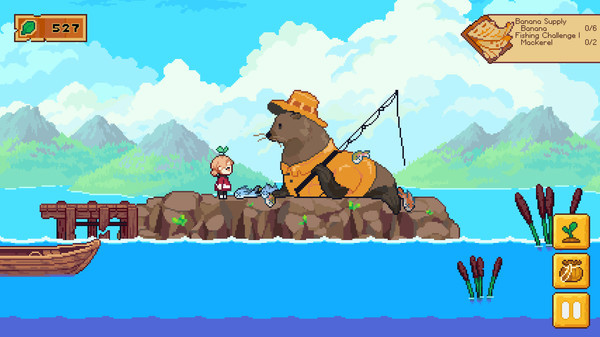 Игра Luna's Fishing Garden, скриншот