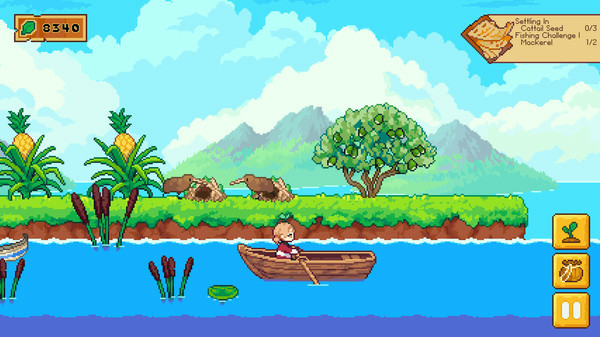 Игра Luna's Fishing Garden, скриншот