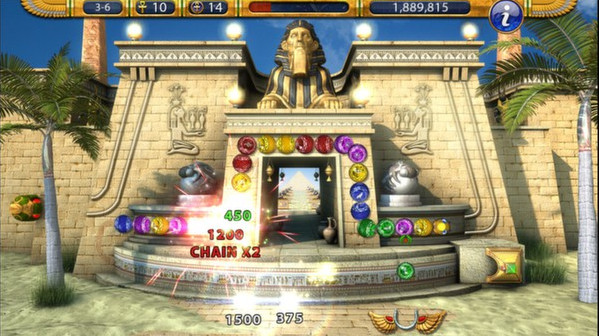 Игра Luxor 2 HD, скриншот