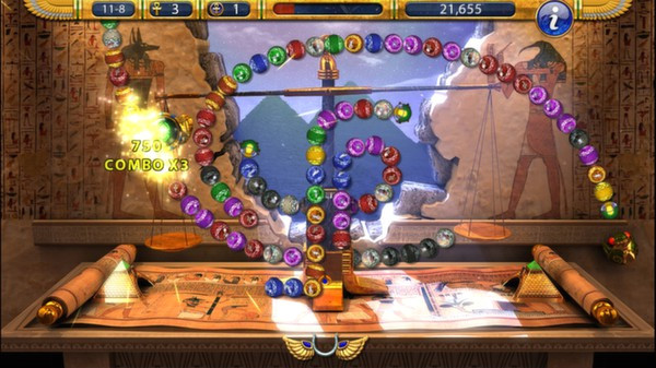 Игра Luxor 2 HD, скриншот