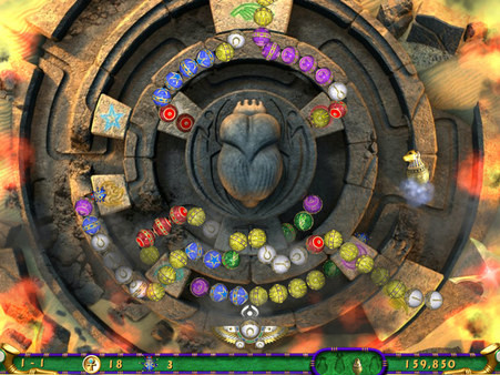 Игра Luxor 3, скриншот