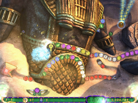 Игра Luxor 3, скриншот