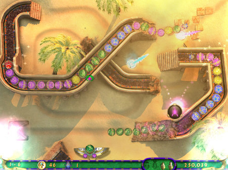 Игра Luxor 3, скриншот