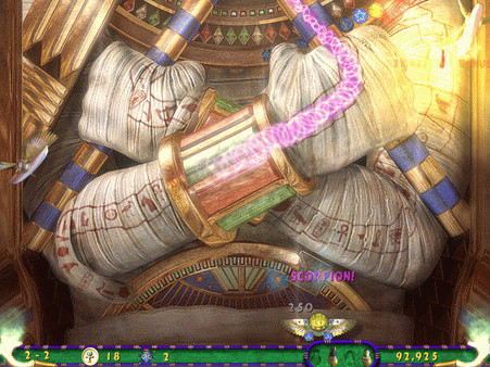 Игра Luxor 3, скриншот