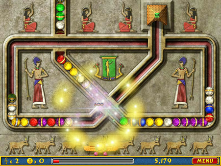 Игра Luxor, скриншот
