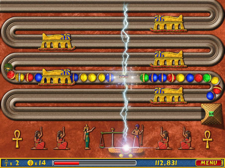 Игра Luxor, скриншот
