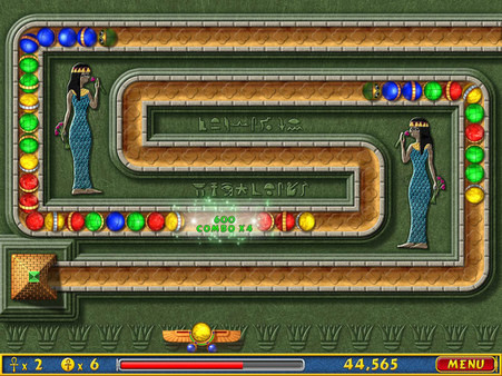 Игра Luxor, скриншот