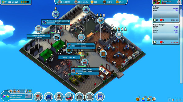 Игра Mad Games Tycoon, скриншот