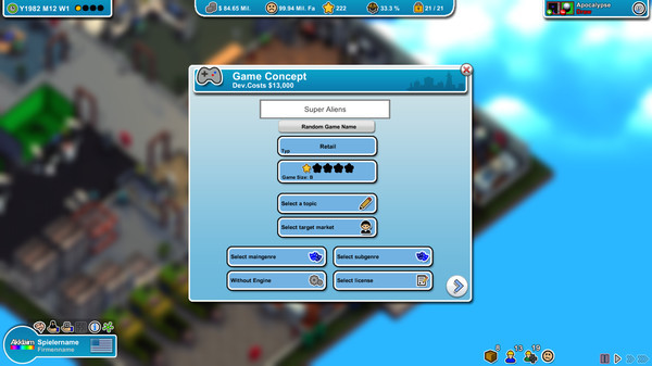 Игра Mad Games Tycoon, скриншот