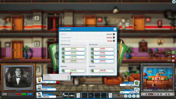 Игра Mad Television Tycoon, скриншот