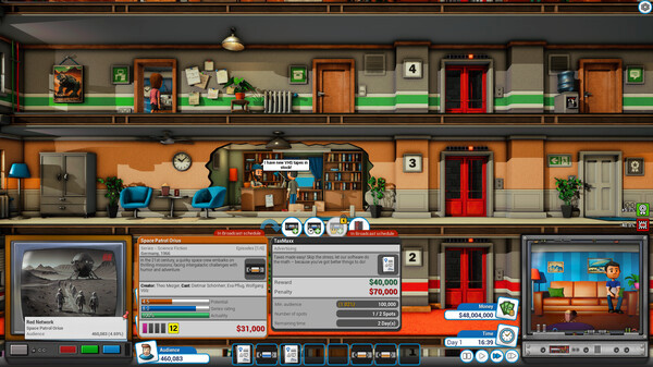 Игра Mad Television Tycoon, скриншот
