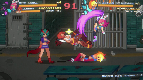 Игра Maiden Cops, скриншот
